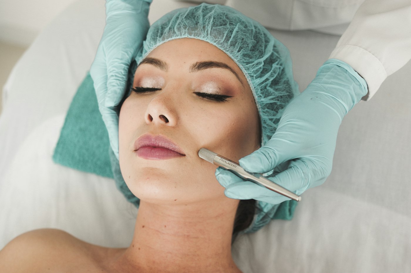 A skin treatment at the clinic